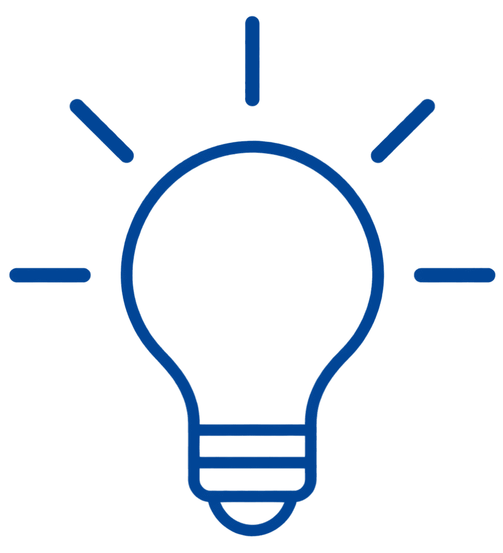 thin blue light bulb